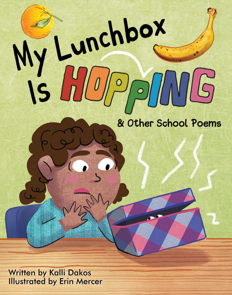 my lunchbox is hopping poetry book cover by Erin Mercer 