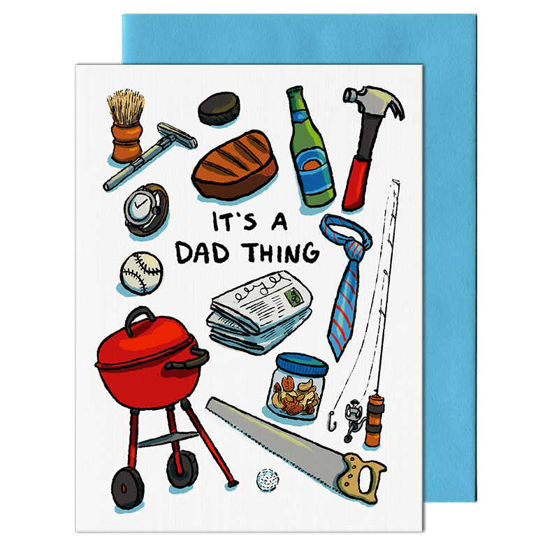 it's a dad thing greeting card by pencil empire