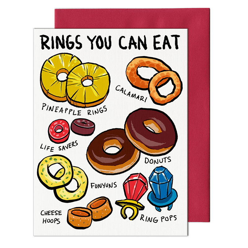 edible rings you can eat greeting card by pencil empire